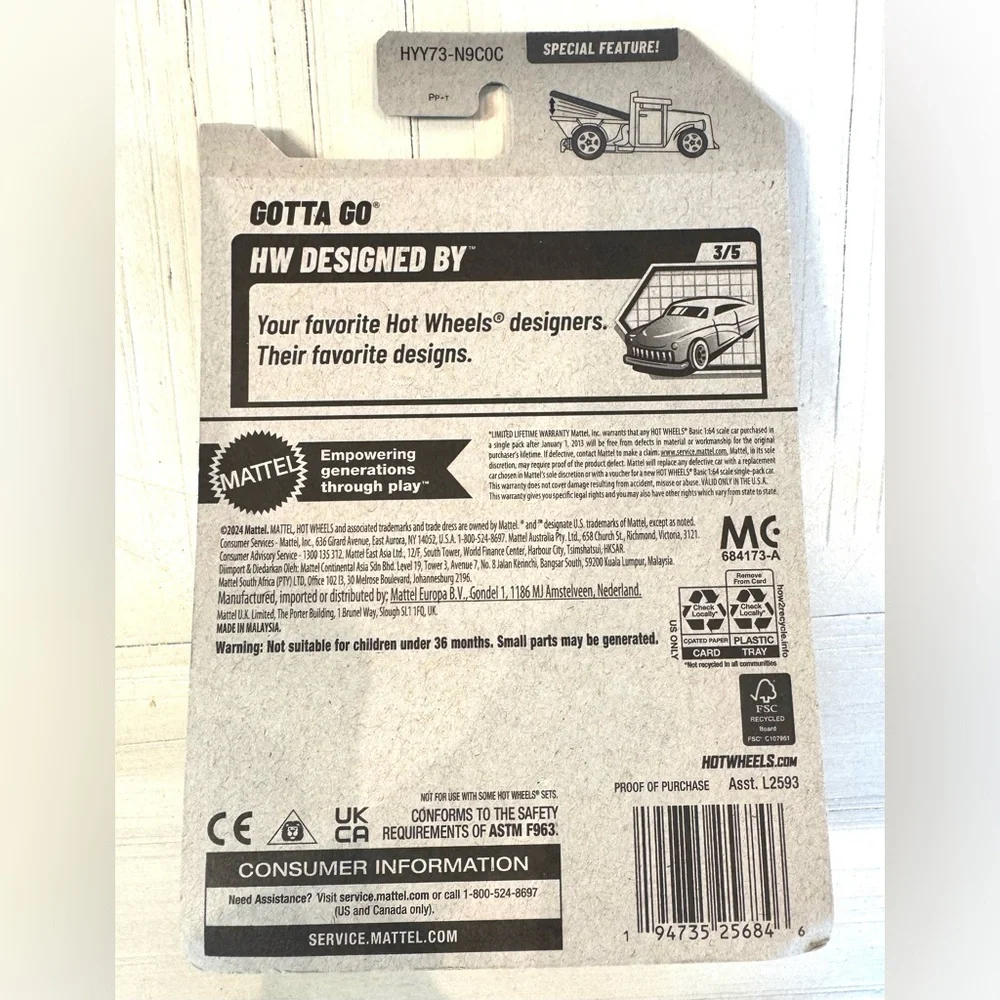 Hot Wheels Gotta Go Vetuskey Hot Sauce 84/250 – 2025 HW Designed By